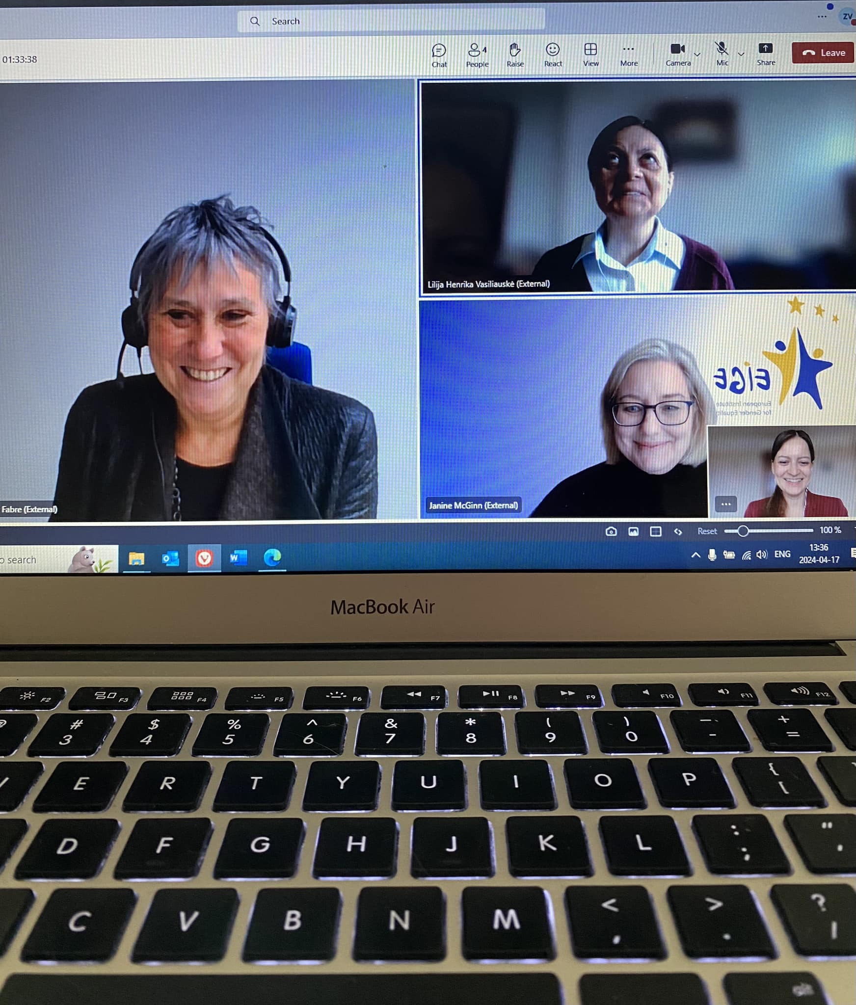 European Institute for Gender Equality (EIGE) organizuota konsultacija Europinio apsaugos orderio klausimais. 